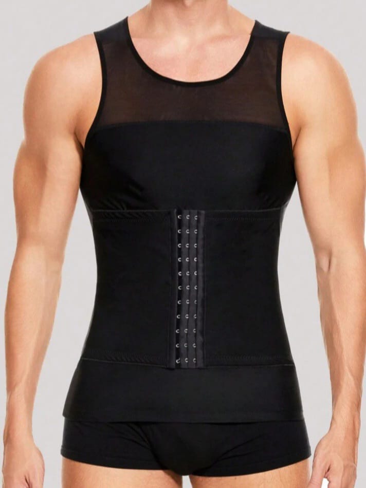 Men's Compression Shapewear Tank Top – Tummy Control Waist Trainer Vest